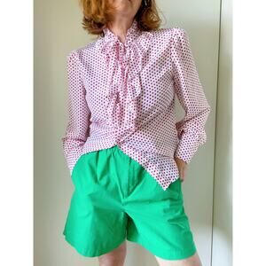 90s Shorts Mom Shorts Sporty Green Size S/M High Waist Bright summer vibes